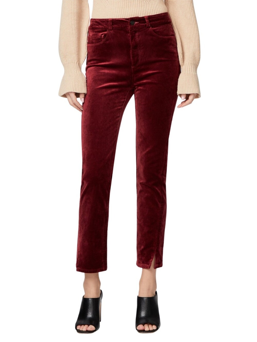 Paige Cindy Twisted Seam Slit in Berry Jam